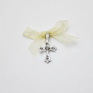 Set 50 cruciulite botez elegante si cutie cruciulite cu dantele cadou CC-012 - Img 2