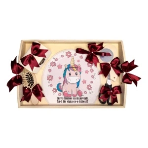 Set tava mot ruperea turtei tema Unicorn, fetita, fundite Grena, Denikos® TV060