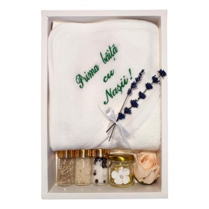 Set prima baita cu nasii, set baita dupa botez, verde, Denikos® NK91 - Img 2