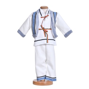 Costum traditional pentru botez baietel, 4 piese, Denikos®TD217