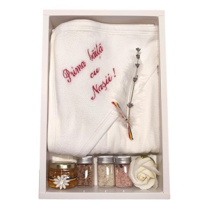 Set prima baita cu nasii, set baita dupa botez, traditional tricolor, Denikos® NK94 - Img 2