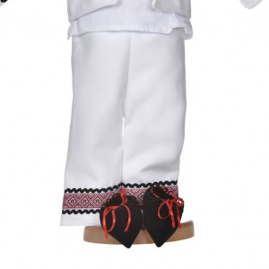 Costum national pentru baietel, 5 piese, broderie rosie, Denikos® 1019 - Img 3