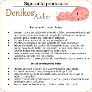 Set prima baita cu nasii, set baita dupa botez, albastru, Denikos NK83 - Img 4