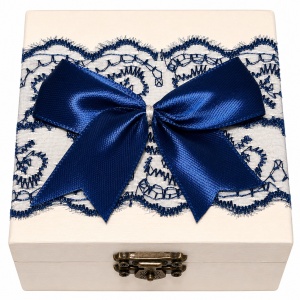 Set prima baita dupa botez cu nasii pentru baiat - Cutie eleganta, sapun, fulg si borcanel cu ingrediente traditionale, decor bleumarin, Denikos® NK104 - Img 3