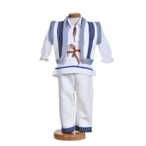 Costum popular pentru botez baietel, 4 piese, Denikos®TD219