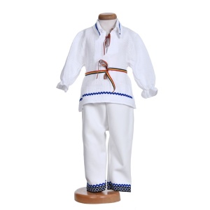 Costum popular pentru botez baietel, 4 piese, Denikos®TD219 - Img 2