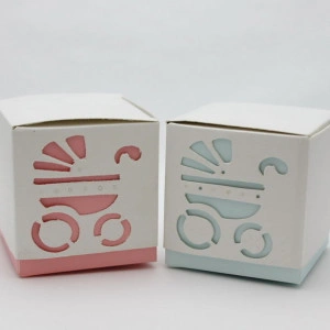 Cutiute cuburi cu carucior marturii botez DA009