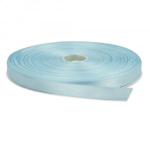 Panglica funda saten 0.6 cm latime, culoare bleu, Denikos, rola 22 m
