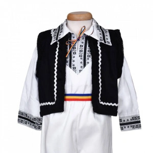 Set botez popular baiat, trusou botez landou, lumanare si costum national, Denikos® C9291 - Img 3