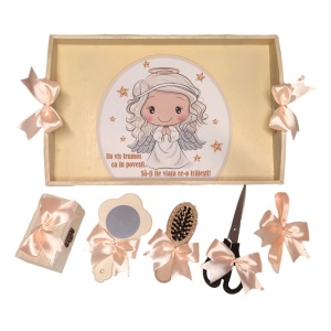 Set tavita mot ruperea turtei tema ingeras, fetita, fundite Somon, Denikos® TV037 - Img 2