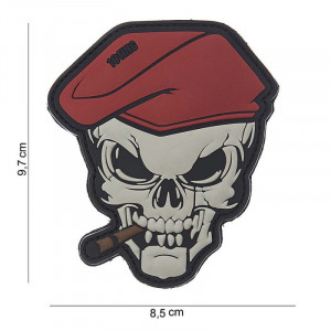 PATCH 3D PVC SKULL SIGAR