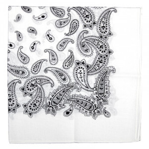 BANDANA PATTERN WHITE