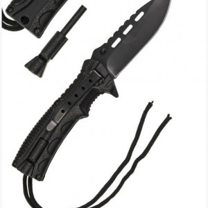 BRICEAG MIL-TEC PARACORD FIRE STARTER NEGRU
