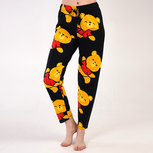 Pantalon Pijama din Bumbac 100% Vienetta Model &#039;Lovely Bear&#039;