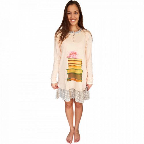 Nightwear Snelly L'Originale, 100% Cotton, 'Smart & Beauty' Pink