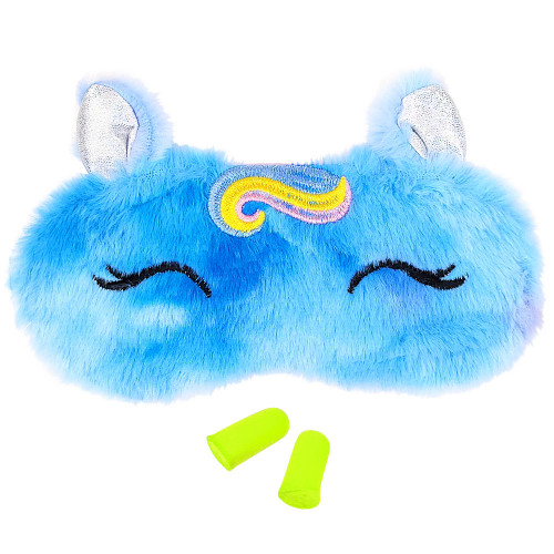 Ochelari Dormit si Antifoane Interne Urechi, Model 'Blue Unicorn'