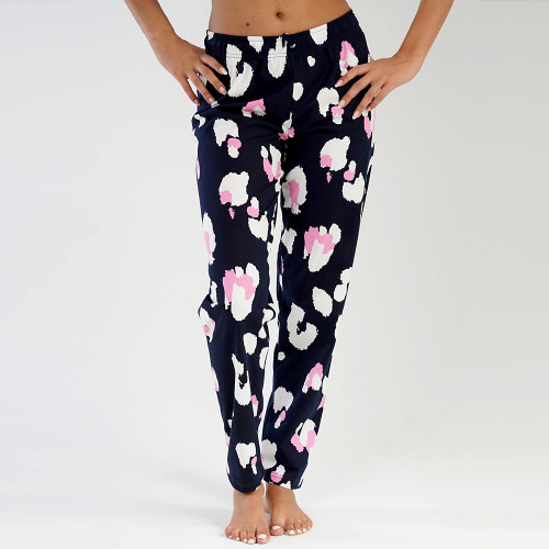 Pantaloni Pijama din Bumbac 100% Vienetta Model 'Tabu'