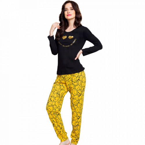 Pijamale Dama Vienetta Bumbac 100% 'Smile Everyday'
