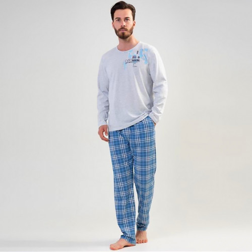 Pijamale Marimi Mari Vienetta | MAN pentru Barbati Model &#039;Code 01 Survival&#039; Gray