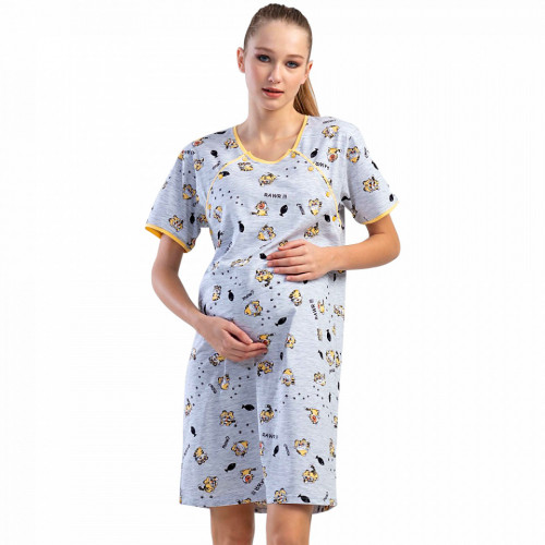Camasa Gravide si Alaptat Confortabila Vienetta, Model 'Cute Rawr!!!'