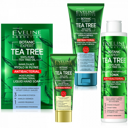 Pachet Ingrijire Personala si Antibacteriana Botanic Expert Tea Tree Eveline Cosmetics