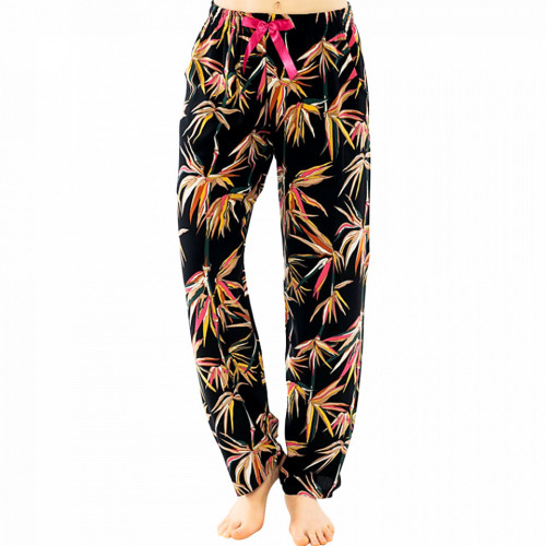 Pantalon Lung din Bumbac Pijama Dama Vienetta Model &#039;Nature&#039;