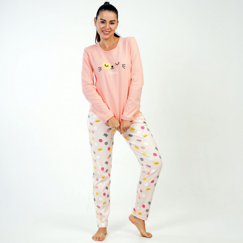 Pijamale din Bumbac Interlock, Brand Vienetta, Model &#039;Belive&#039;
