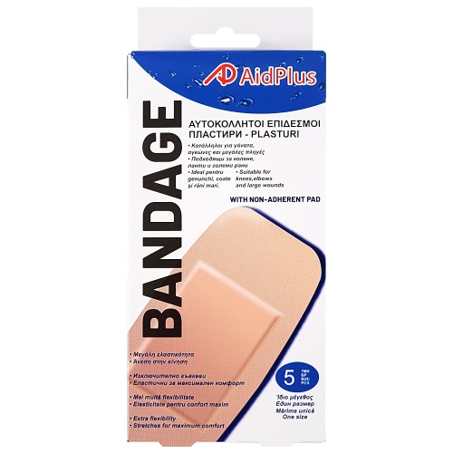 Plasturi Genunchi Coate & Rani Mari 5 Buc. AidPlus: Vindecare Rapida și Protectie Sporita!