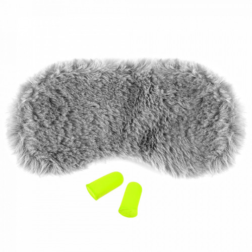 Masca Dormit &#039;Fluffy Gray&#039; si Antifoane Interne Urechi