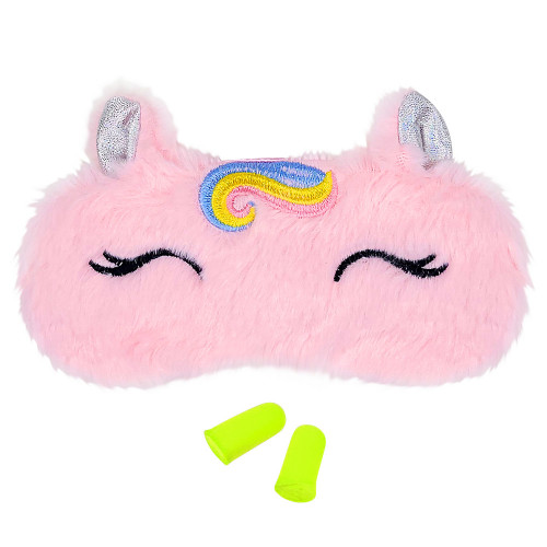 Ochelari Dormit si Antifoane Interne Urechi, Model Pink Unicorn
