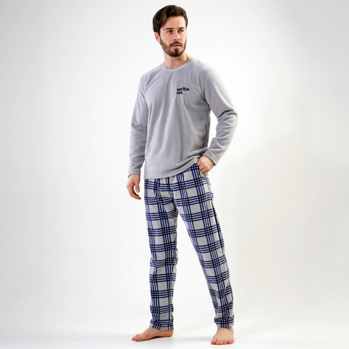 Pijamale Calduroase din Polar Flece Vienetta | Man Loft, Model &#039;Write On.&#039;