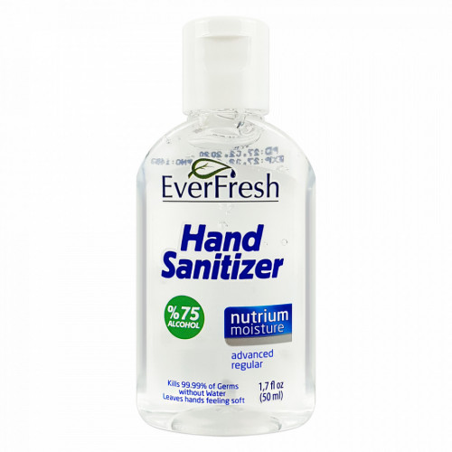 Gel Antibacterian 75% Alcool Hand Sanitizer EverFresh 50ml