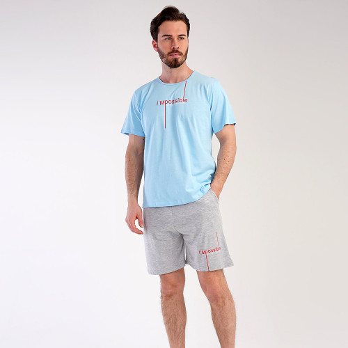 Pijamale Barbati Pantalon Scurt Vienetta | MAN Model 'I'm Possible'