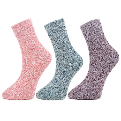 Șosete Călduroase din Lână Set 3 Perechi Model 'Soft Plush'