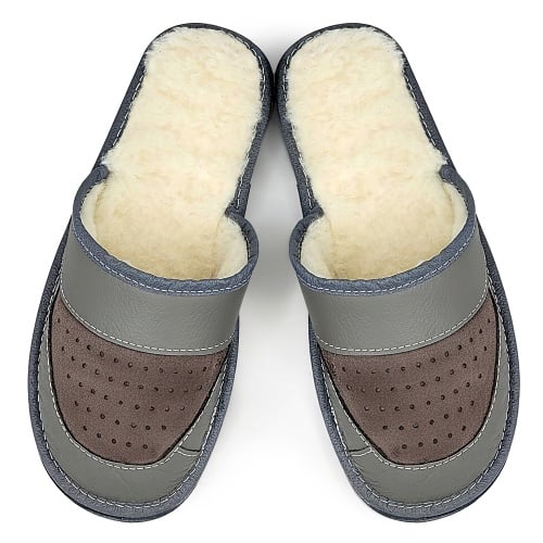 Papuci de Casa din Piele pentru Bărbați 'Legacy Man' | Confort Superior și Stil Casual