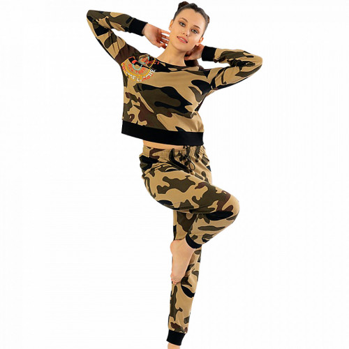 Pijamale Confortabile Dama Vienetta Model &#039;College Camouflage&#039; Culoare Camuflaj