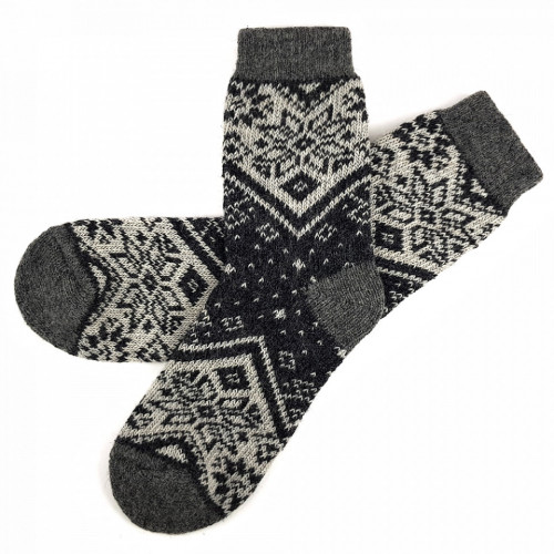 Sosete Calduroase 100% Lana Naturala de Oaie Model &#039;Life in Monochrome&#039;