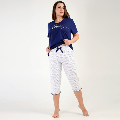 Pijamale Dama Marimi Mari Vienetta Model &#039;Forever&#039; Blue