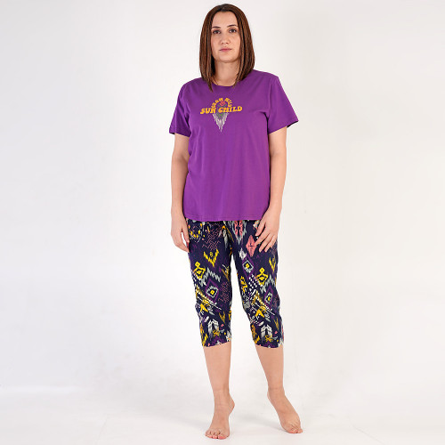 Pijamale Dama Marimi Mari Vienetta Model &#039;Grow Wild Sun Child&#039; Lilac