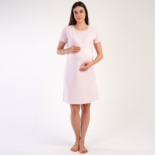 Camasa pentru Gravide si Alaptat Vienetta Model 'Materna' Pink