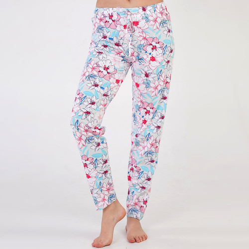 Pantalon Pijama din Bumbac 100% Vienetta Model &#039;Perfect in Nature&#039;
