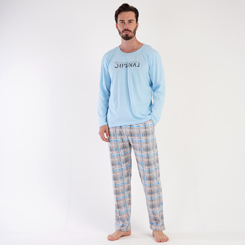 Pijamale Barbati din Bumbac 100% Vienetta|MAN, Model 'The Original'