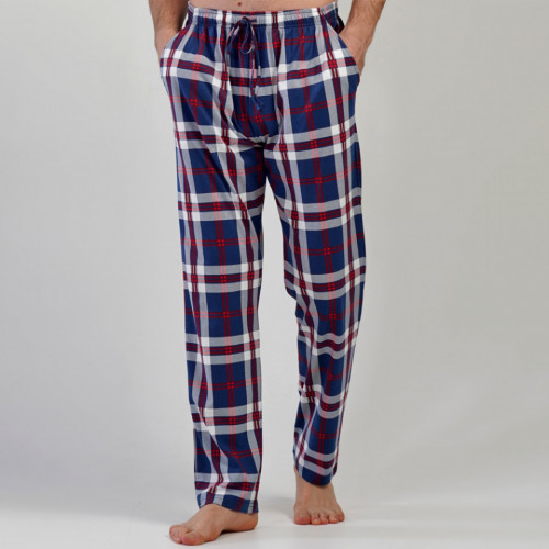 Pantaloni Pijama din Bumbac 100% Vienetta | MAN, Model &#039;College&#039;