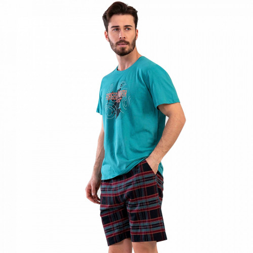 Pijamale Barbati cu Pantalon Scurt Vienetta | MAN Model 'Forged in the North'