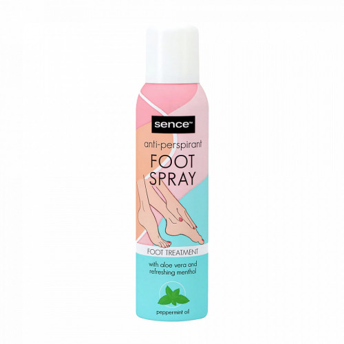 Tratament Picioare cu Aloe si Mentol, Deodorant Antiperspirant Sence Foot Spray