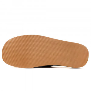 Papuci de Casa din Piele Culoare Maro Model 'Pure Wildness