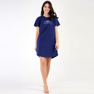 Camasa de Noapte din Bumbac Vienetta Model 'Become the Change'