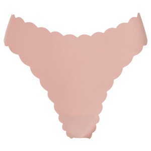 Chilot Dama Tip G-String Invisible Motion Powder Pink, Laser-Cut Curved Scallop - Culoare Roz Pastel
