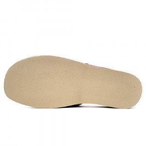 Papuci de Casa din Piele Comozi Model 'Glaucia' Creamy