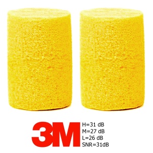 Cuffie antirumore 3M, 5 set, EAR CLASSIC EN 352-2, 2 pezzi/set - Img 3
